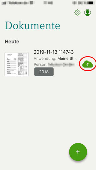 Beleg hochladen Schritt 8
